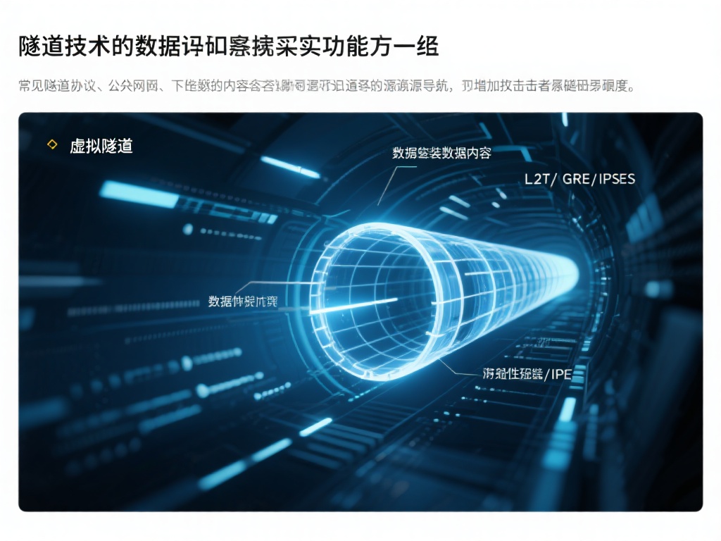 隧道技术是数据加密的具体实现手段之一，它通过将数据